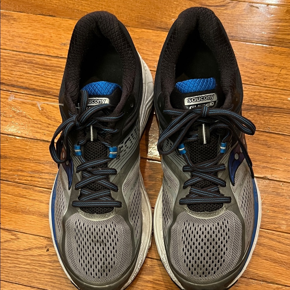 Saucony Black and Blue Athletic Sneakers